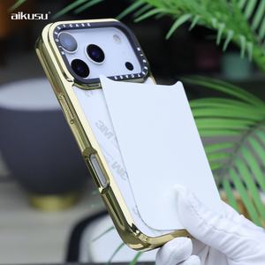 Coque de téléphone Aikusu Or Argent Noir à transfert thermique par sublimation pour iPhone 17 16 15 14 13 12 Pro Max Air - Product Image 1