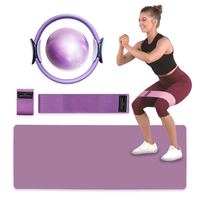 Ballon de yoga et de Pilates NQ SPORTS en PVC souple, durable et léger, 25 cm (9 pouces), pour les genoux et le fitness, avec pompe
