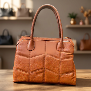 Vente flash - Pochette décontractée pour femme en cuir véritable BS INTERNATIONAL, grande capacité, fermeture éclair, imperméable, légère, avec bandoulière amovible - Product Image 3