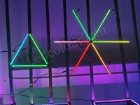 Barres lumineuses linéaires numériques LED RGB IP65 pour scène, mariage, club, façade de bâtiment, décoration, contrôle DMX, durée de vie de 50 000 heures