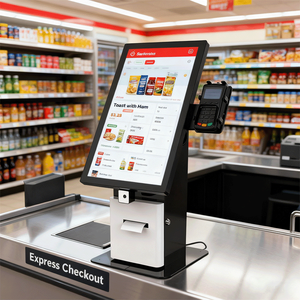 Kiosque de commande automatique sur pied OEM, machine de <span class=keywords><strong>paiement</strong></span> et de commande pour l'enregistrement à l'hôtel, kiosque de <span class=keywords><strong>paiement</strong></span> à écran tactile en libre-service - Product Image 3