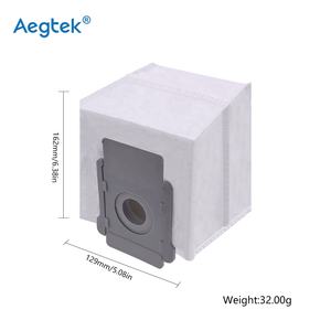 Piezas de repuesto de la serie E I & J, paquete de 8 bolsas de polvo con cremallera reutilizables, eliminación automática de suciedad para Robot <span class=keywords><strong>aspirador</strong></span> IRobot Roombas - Product Image 2