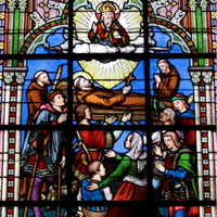 Panneau de séparation personnalisé en vitrail, portrait en verre, verre artistique stratifié imperméable pour chambre, salon, salle de bain, hôtel