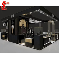 Vitrine de Luxe pour Bijoux : Solution Complète pour Magasin, Comptoir Îlot Courbé, Cloche en Verre, Éclairage LED Écologique, Aménagement de Boutique