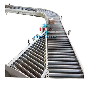 IVZ Roller Sorting Conveyor System Curve And Straight Roller Conveyor Supplier