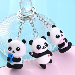 Porte-clés Panda en Gros, Porte-clés en Caoutchouc 3D Dessin Animé, Pendentif Animal Mignon en PVC, Pendentif de Sac, Porte-clés Panda - Product Image 2