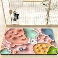 Tapis moderne à effet 3D, fabriqué à la machine, pour cuisine, intérieur, entrée, salle de bain