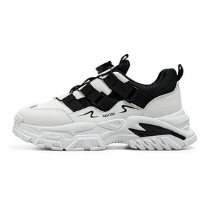 Chaussures de basketball pour hommes en cuir véritable transfrontalières - Respirantes, style toutes saisons, boutons rotatifs, idéales pour la course à pied - Product Image 6