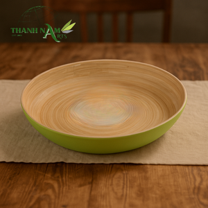 Vajilla de proveedor, juego de comedor con logotipo personalizado, cuenco de bambú Harmony fresco para servir con comedor sostenible - Product Image 1