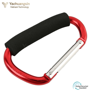 Grand mousqueton portable de 5,5 pouces en alliage d'aluminium de type D pour poussettes, idéal pour accrocher sacs, courses, excursions et voyages en voiture - Product Image 2