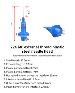 Dispenser <strong>Syringe</strong> <strong>Needle</strong> New Product Launched M6 External Thread Plastic Steel <strong>Needle</strong> - Product Image 6
