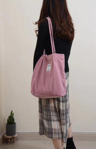 Custom Tote Bag for Women, Canvas Tote Bag with 2 Inner Pockets, Reusable Grocery <b>Shopping</b> <b>Cloth</b> Bags with Embroidery - Product Image 4