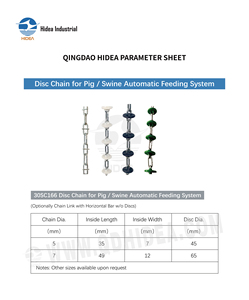 <span class=keywords><strong>Disque</strong></span> en ABS injecté sous pression avec chaîne en acier électrogalvanisé pour systèmes d'alimentation automatique de porcs et de volailles, convoyeur d'alimentation - Product Image 6