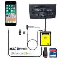 Adaptateur auxiliaire de changeur de CD avec microphone Câble AUX USB dans le changeur de CD numérique de voiture pour Honda 2.4
