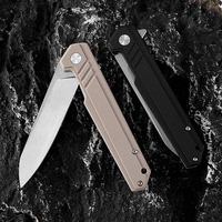 Couteau pliant d'extérieur tranchant, manche G10, lame D2, couleur désert, qualité industrielle, personnalisable OEM, multifonction, fabriqué en Chine, emballé