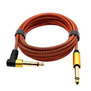 6ft 1.8M Rechte Hoek Naar Rechte 6.35Mm 1/4 Instrument Kabel Basversterker Koord Voor Elektrische Basgitaar Pro Aux Jack Audiokabel - Product Image 3