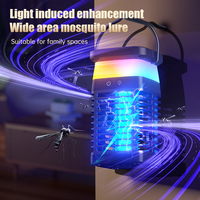 Lampe anti-moustiques électrique rechargeable, tue-insectes UV sans fil portable à suspendre pour intérieur, extérieur, camping et nuit
