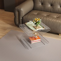Table d'appoint nordique simple et moderne, table d'appoint d'angle pour canapé de salon, table basse artistique portable, table d'appoint italienne
