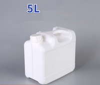 Bouteille en plastique ronde vide HDPE de 1000 ml, 1 L, 2 L, 2,5 L, 3 L, 4 L, 5 L pour emballage de shampooing et de soins de la peau