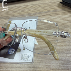 <span class=keywords><strong>Gafas</strong></span> <span class=keywords><strong>de</strong></span> <span class=keywords><strong>Sol</strong></span> <span class=keywords><strong>de</strong></span> Moda con Moissanita VVS, Estilo HipHop, con Incrustaciones <span class=keywords><strong>de</strong></span> Moissanita, Plata <span class=keywords><strong>de</strong></span> Ley 925, Pasan la Prueba del Diamante GRA - Product Image 3