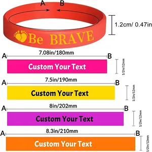 Wholesale Customized Your Own Rubber Motivational Bracelet Wrist Band Promotional Events Advertising Gifts Silicone Wristbands