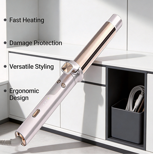 <span class=keywords><strong>Pro</strong></span> Max Beauty - Fer à friser professionnel en céramique - Affichage de la température LCD - Rotation automatique - Chauffage rapide en 45 secondes - Arrêt automatique - 32 mm - Product Image 5