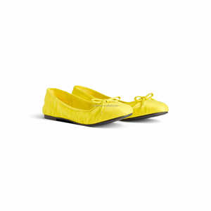 Scarpe da donna <span class=keywords><strong>ballerine</strong></span> in raso satinato da donna con sandali in pelle originale in pelle - Product Image 3