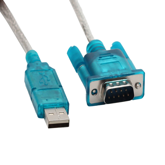USB 2.0 to RS232 DB9 Serial Adapter Cable with PL2303 Chip PVC Jacket Braid Shielding DB9 Male to USB Extension Cable