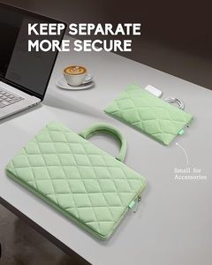 Sacs à manches rembourrés personnalisés pour ordinateur portable, housses de protection pour ordinateur portable, étuis matelassés doux pour femmes - Product Image 5