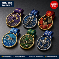 Medalla Deportiva de Metal Personalizada con Cinta, Medallón de Premio con Nombre Personalizado, Medalla de Finalista, Venta al por Mayor, OEM, ODM