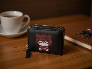 Women's Double Zip <b>Wallet</b> Small Pu Cartoon Printing Fashion <b>Wallet</b> - Product Image 2