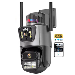 Icsee 3K 8MP ngoài trời ống kính kép không dây không thấm nước 4G an ninh CCTV PTZ WIFI cảnh báo ánh sáng <span class=keywords><strong>CMOS</strong></span> cảm biến đám mây dữ liệu - Product Image 1