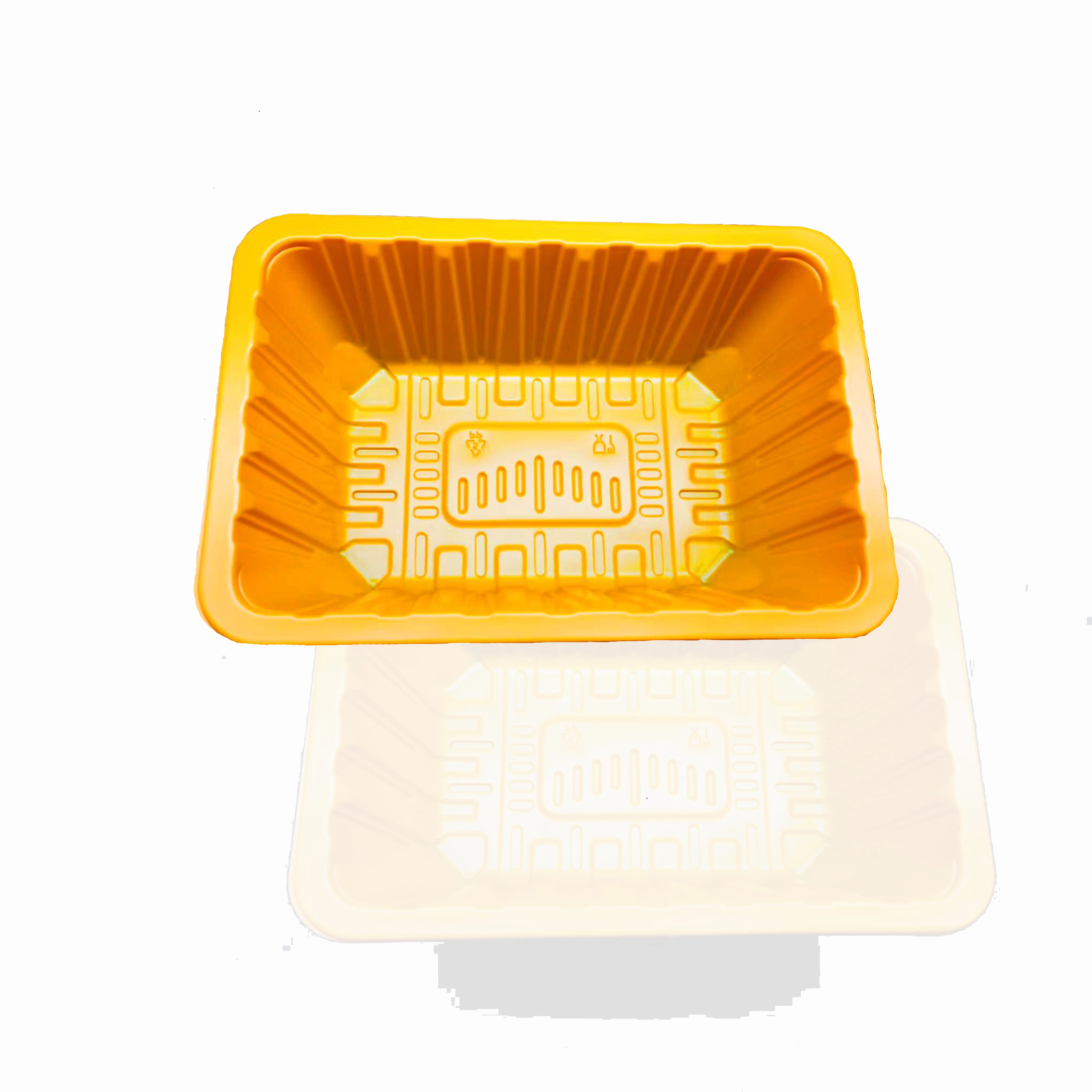 Disposable Pp/evoh/pe Heat Sealing Food Tray Map Vacuum Forming Plastic Meat Tray
