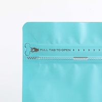Sachets de café personnalisés à fond plat, refermables, résistants à l'humidité, en aluminium laminé, avec valve et fermeture éclair
