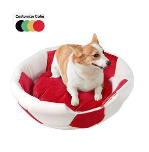 C4P Art Soccer Ball Hunde bett Sport-Themen-Haustier bett Für kleine Hunde, Welpen, Katzen-Kissen einsatz mit Plüsch futter, 17x17 - Product Image 1