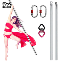 Poteau de pole dance aérien 2M, équipement portable de fitness en suspension pour studio de danse, pole fitness et soirées en club