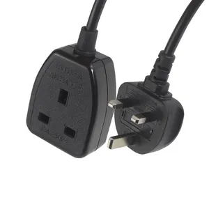 Ps4 220V Extension Caravan Cord Ac Lamp With Cable Uk 3 Pin Electrical Power Socket