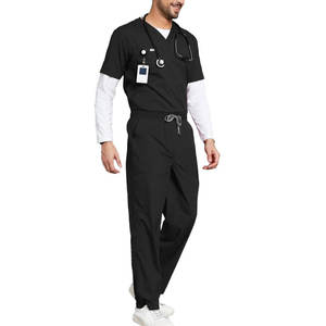 Mezclas de algodón OEM de alta calidad, uniformes de trabajo de enfermera médica Unisex, juegos de fregado de Hospital para Hospital, venta al por mayor - Product Image 5