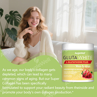 Poudre de collagène et de L-glutathion Aeglewell favorise l'éclat de la peau et un teint sain avec de la vitamine C et de la biotine pour les cheveux, la peau et les ongles