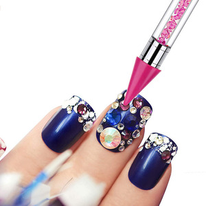 Coloré Double Tête Stylo Cire Cristal Sélecteur Nail Art Strass Pointillage <span class=keywords><strong>Crayon</strong></span> <span class=keywords><strong>Crayon</strong></span> De Cire pour Strass - Product Image 2
