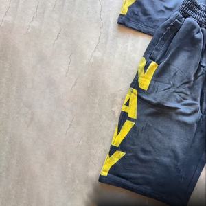 Уличная одежда с радужным спреем, печать логотипа на заказ, винтажные потертые шорты до колен, мешковатые спортивные шорты для мужчин - Product Image 3