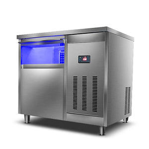 Máquina de Hielo Eléctrica Compacta con Autolimpieza, Carcasa de Acero Inoxidable, Control por Aplicación, para Uso Doméstico y Comercial - Product Image 1