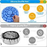 MoMoPaw Mint Pet Sniffing Training Hot Selling Dog Sunflower Round Flower Silicone Dog Snuffle Mat untuk Anjing Kucing