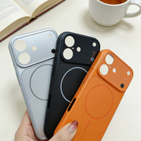 Accesorios para Teléfono en Oferta para iPhone 17 Air Pro Max 16 15, Funda Magnética de PC Mate, Cubierta Trasera de Vidrio AG Electrochapado