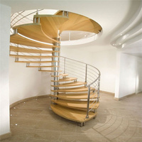 Escalier en spirale extérieur en acier, éléments en fer forgé décoratifs, prix bas