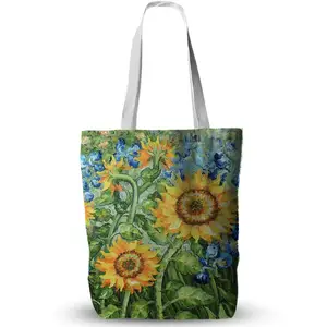 bt21 tote Suppliers-Van Gogh Signore Shopper Borse Borsa Estetico Grafici di Tela Shopping Bags Totes