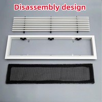 Grilles d'aération de plafond en plastique ABS personnalisées pour système CVC avec persiennes anti-vent à double couche
