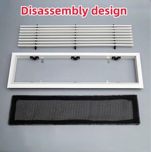 <span class=keywords><strong>Grille</strong></span> d'aération de plafond en plastique ABS personnalisée <span class=keywords><strong>Grille</strong></span> d'aération de 0 degré pour la <span class=keywords><strong>ventilation</strong></span> - Product Image 5