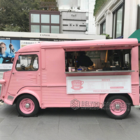 Camión de Comida Callejera Europeo Personalizado, Quiosco de Café, Autobús Móvil para Fiestas de Comida, Camión de Comida Móvil Económico, Camioneta Eléctrica para Helados