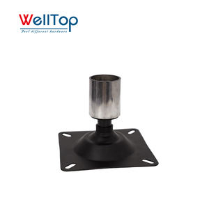 WELLTOP Nouveautés Accessoires de Meubles Quincaillerie Plaques Pivotantes de Chaise en Métal Pivot de Retour Automatique à <span class=keywords><strong>360</strong></span> Degrés avec <span class=keywords><strong>Plateau</strong></span> - Product Image 4